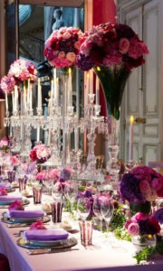 Pink and Fuscia floral decor