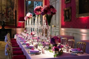 Pink and Purple decor in the Jacquesmart Andre museum