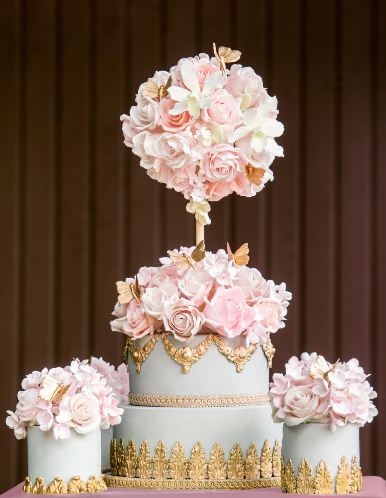 Floral fantasy wedding cake elizabethscakeemporium