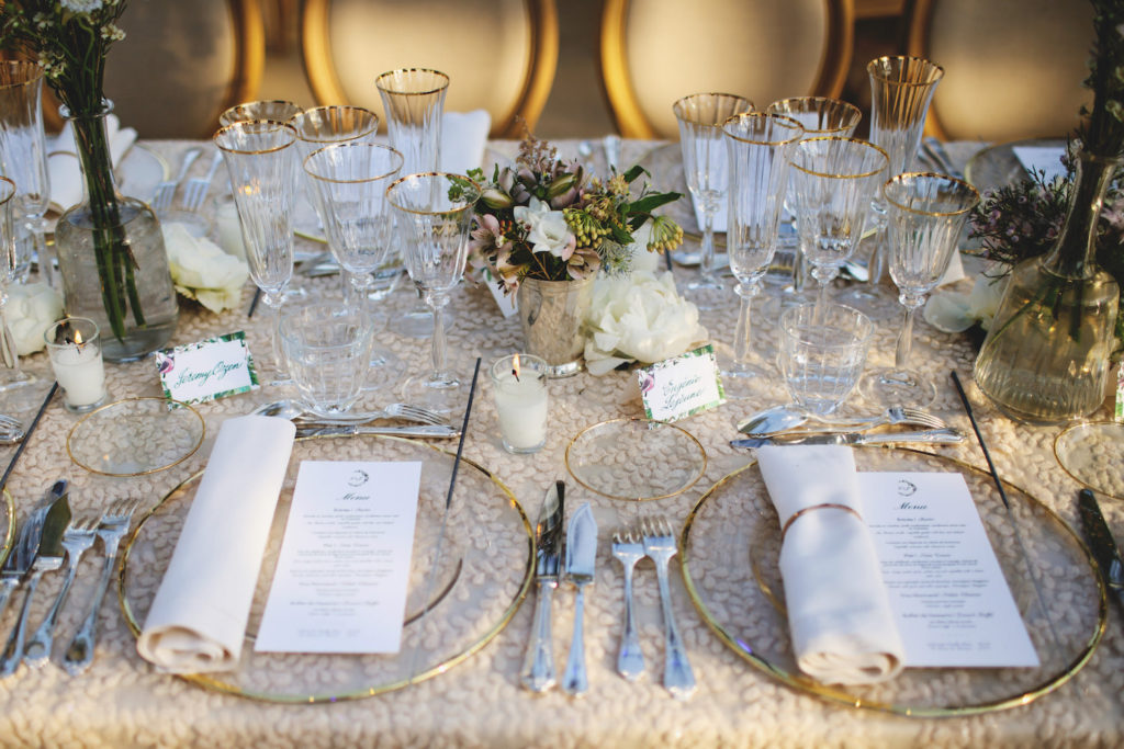 textured table linens