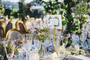 garden theme wedding table number