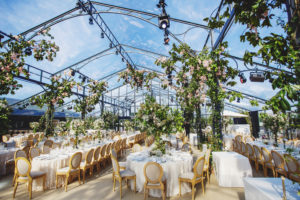 clear marquee for french destination wedding