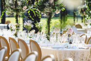 garden themed wedding in france