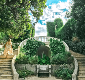 (FR) South of France wedding Venue staircase Villa Ephrussi ceremony spot