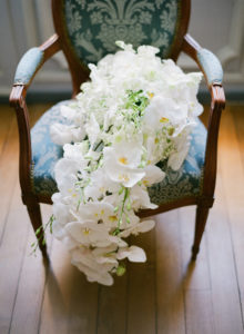 white orchid bouquet