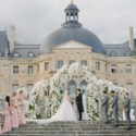 Château de Vaux-le-Vicomte wedding ceremony floral arches