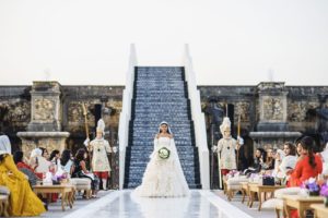 bride’s entrance zaffa wedding at Château de Vaux-le-Vicomte